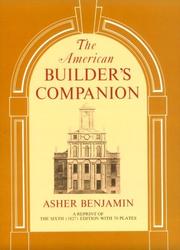 The American builder's companion by Asher Benjamin