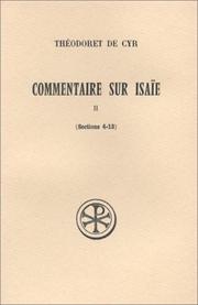 Cover of: Commentaire sur Isaïe