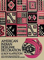 American Indian design and decoration by LeRoy H. Appleton