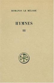 Cover of: Hymnes, tome 3