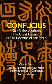 Cover of: Confucian analects by Confucius