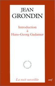 Cover of: Introduction à Hans-Georg Gadamer
