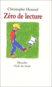Cover of: Zéro de lecture