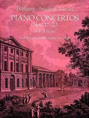 Cover of: Piano Concertos Nos. 17-22 in Full Score | Wolfgang Amadeus Mozart