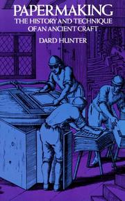 Papermaking by Dard Hunter