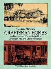 Cover of: Craftsman homes: architecture and furnishings of the American arts and crafts movement