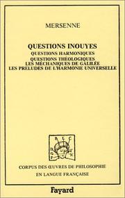 Cover of: Questions inouyes