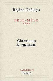 Cover of: Chroniques de l'humanité, tome 4 : Pêle-mêle