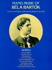 Cover of: Piano Music of Bela Bartok, Series I