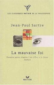 Cover of: La Mauvaise Foi
