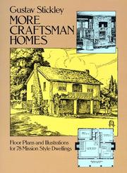 Cover of: More Craftsman Homes: floor plans and illustrations for 78 mission style dwellings