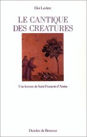 Cover of: Le cantique des créatures