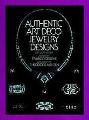 Cover of: Authentic art deco jewelry designs: 837 illustrations