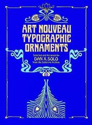 Cover of: Art Nouveau typographic ornaments