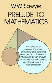 Cover of: Prelude to mathematics