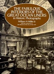 Cover of: The fabulous interiors of the great ocean liners in historic photographs