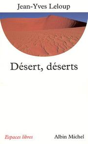 Cover of: Désert, déserts