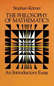 Cover of: The philosophy of mathematics by Stephan Körner