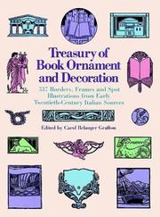 Cover of: Treasury of book ornament and decoration: 537 borders, frames, and spot illustrations from early twentieth-century Italian sources