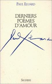 Cover of: Derniers poèmes d'amour