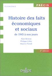 Cover of: Histoire des faits économiques et sociaux de 1945 à nos jours