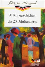 Cover of: 20 Kurzgeschichten des 20. Jahrhunderts  by 
