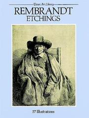 Cover of: Rembrandt Etchings by Rembrandt