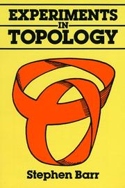 Cover of: Experiments in topology