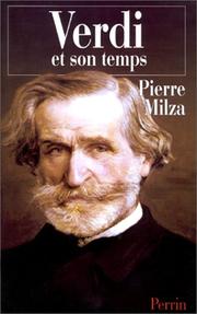 Cover of: Verdi et son temps