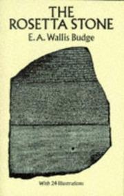Cover of: The Rosetta Stone by Ernest Alfred Wallis Budge