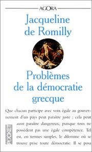 Cover of: Les problèmes de la démocratie grecque