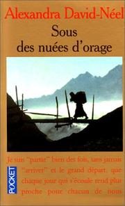 Cover of: Sous des nuées d'orage