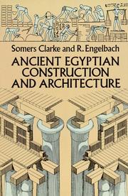 Cover of: Ancient Egyptian construction and architecture