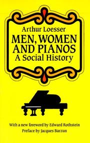 Cover of: Men, women, and pianos: a social history