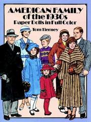 Cover of: American Family of the 1930s Paper Dolls in Full Color