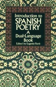 Cover of: Introduction to Spanish poetry
