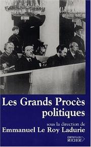 Cover of: Les Grands Procès politiques