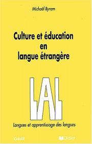 Cover of: Culture et éducation en langue étrangère