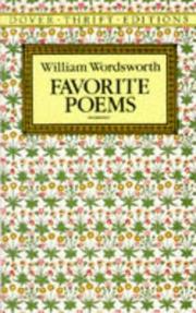 Cover of: Favorite poems by William Wordsworth