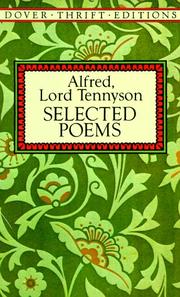 Cover of: Selected poems by Alfred Lord Tennyson