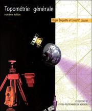 Cover of: Topométrie générale by Duquette