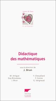 Cover of: Didactique des mathématiques