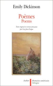 Cover of: Poemes : bilingual edition in French and English