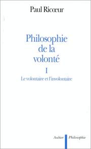 Cover of: Philosophie de la volonté