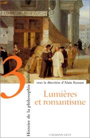 Cover of: Histoire de la philosophie politique, tome 3 : Lumières et romantisme