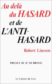 Cover of: Au-delà du hasard et de l'anti-hasard
