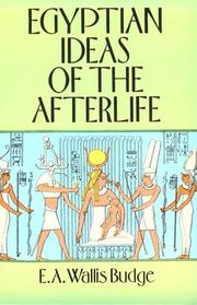 Cover of: Egyptian ideas of the afterlife by Ernest Alfred Wallis Budge
