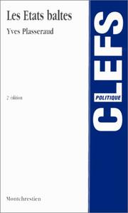 Cover of: Les Etats baltes by Y. Plasseraud