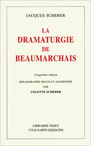 Cover of: La Dramaturgie de Beaumarchais