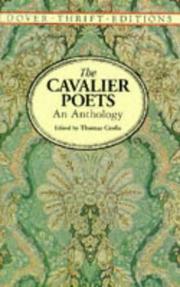 Cover of: The Cavalier poets: an anthology